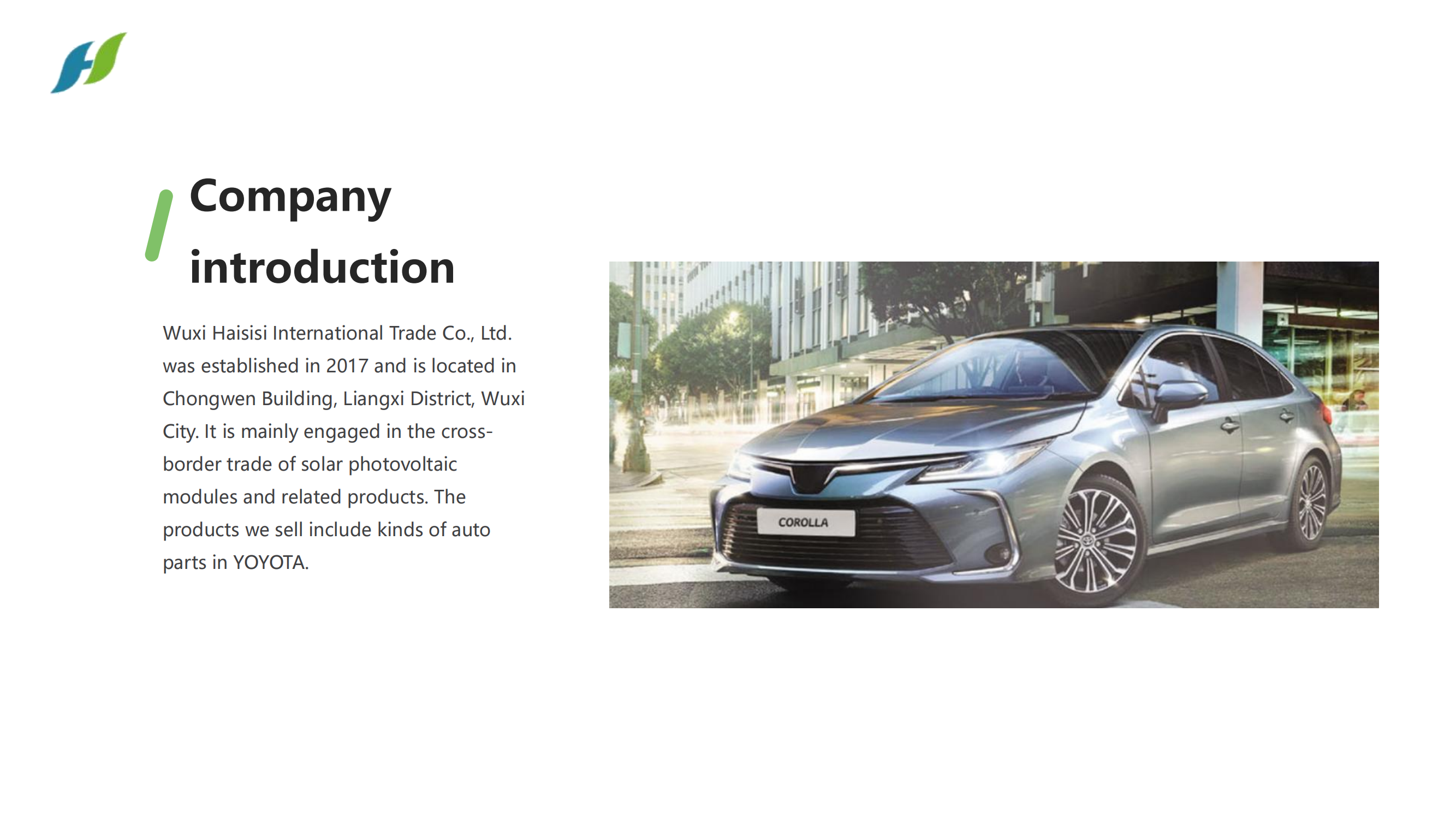 WUXI HAISISI International Trade Co., Ltd